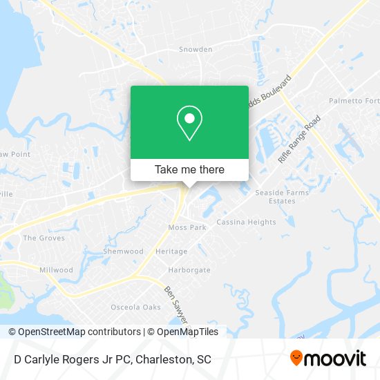 D Carlyle Rogers Jr PC map
