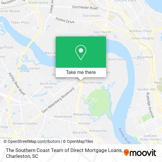 The Southern Coast Team of Direct Mortgage Loans map