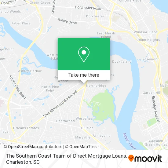 The Southern Coast Team of Direct Mortgage Loans map