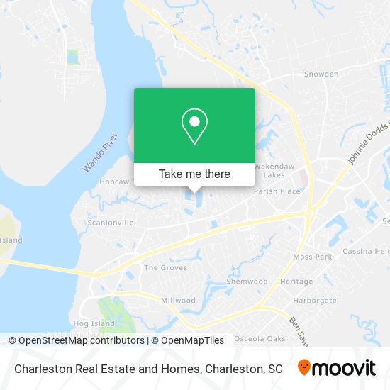 Mapa de Charleston Real Estate and Homes