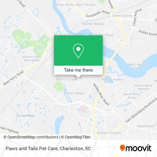 Paws and Tails Pet Care map