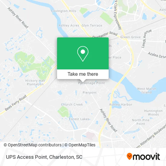 UPS Access Point map