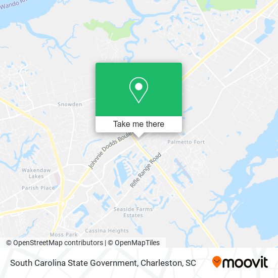 South Carolina State Government map