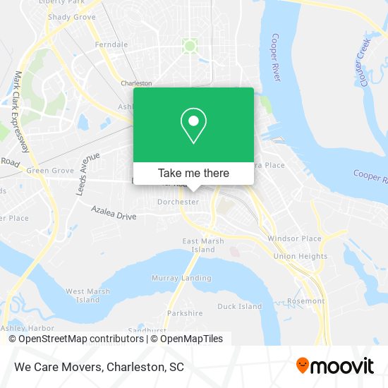 We Care Movers map