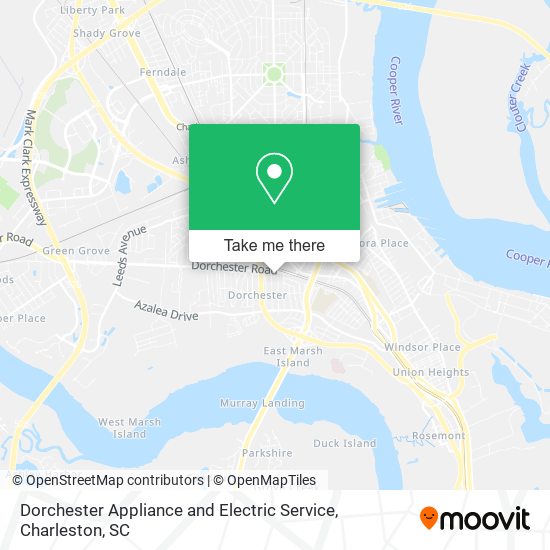 Mapa de Dorchester Appliance and Electric Service