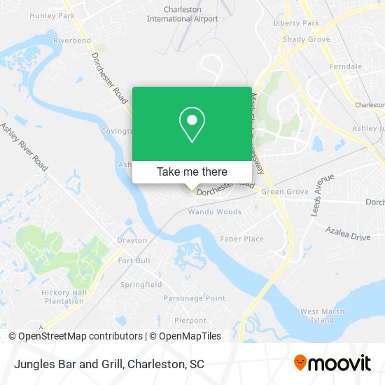 Mapa de Jungles Bar and Grill