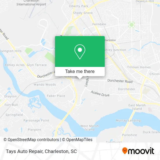 Tays Auto Repair map