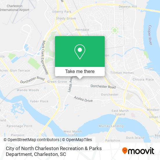 Mapa de City of North Charleston Recreation & Parks Department