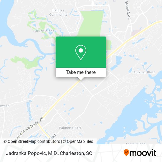 Mapa de Jadranka Popovic, M.D.
