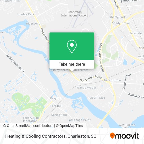 Heating & Cooling Contractors map