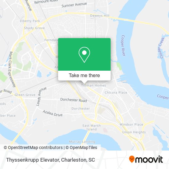 Mapa de Thyssenkrupp Elevator