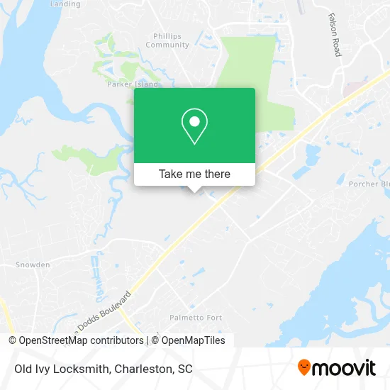 Old Ivy Locksmith map