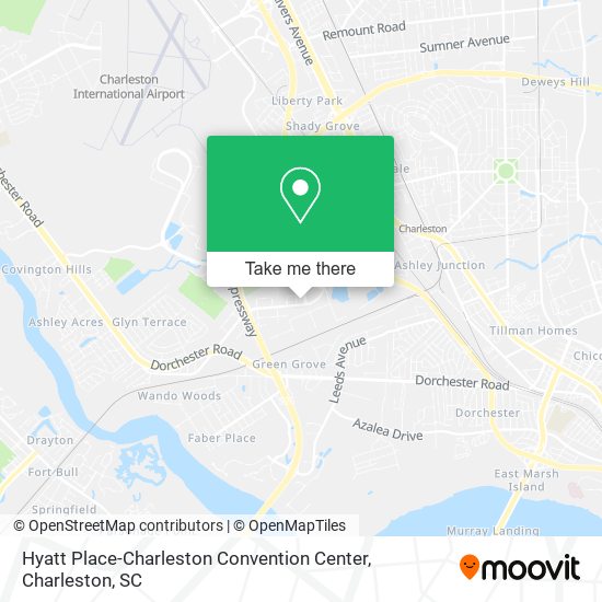 Hyatt Place-Charleston Convention Center map