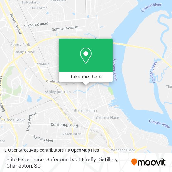 Elite Experience: Safesounds at Firefly Distillery map