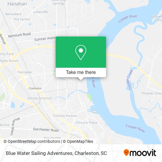 Blue Water Sailing Adventures map