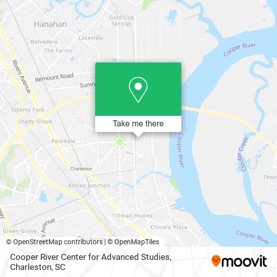Mapa de Cooper River Center for Advanced Studies