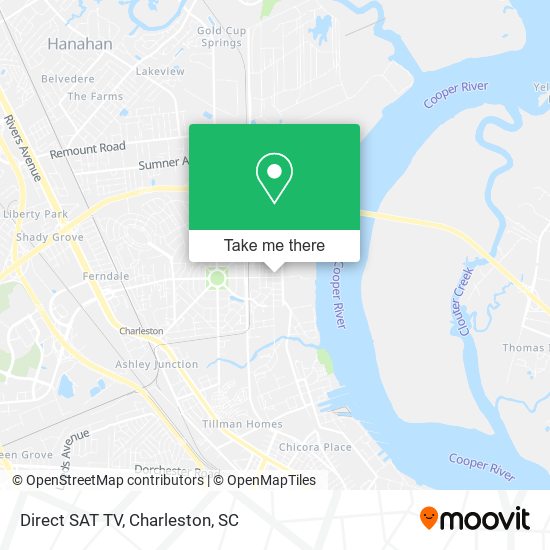 Direct SAT TV map