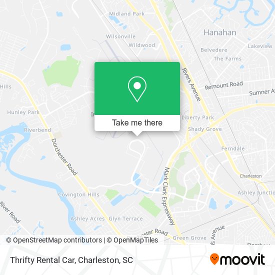 Mapa de Thrifty Rental Car
