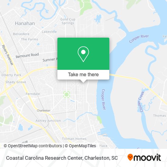 Mapa de Coastal Carolina Research Center