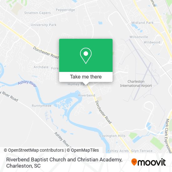 Riverbend Baptist Church and Christian Academy map