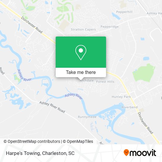 Mapa de Harpe's Towing