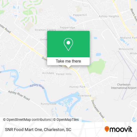 Mapa de SNR Food Mart One