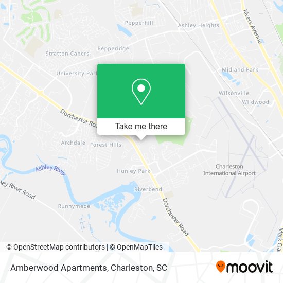 Mapa de Amberwood Apartments