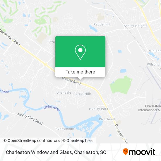 Charleston Window and Glass map