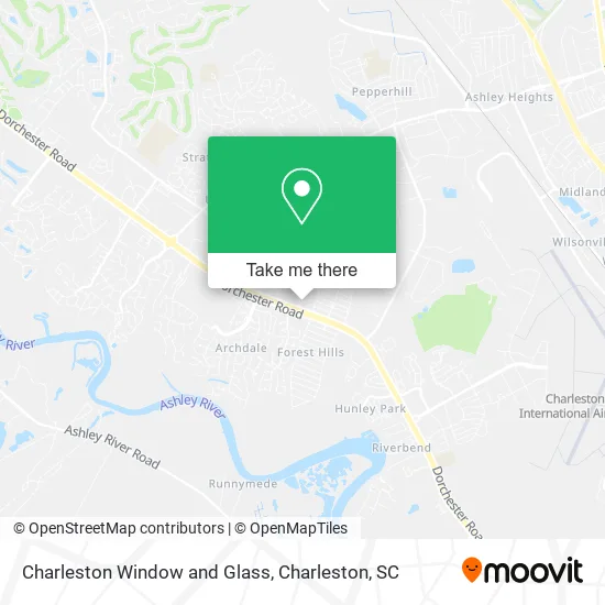 Charleston Window and Glass map