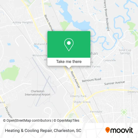 Mapa de Heating & Cooling Repair