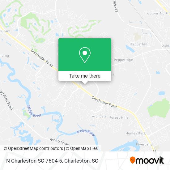 Mapa de N Charleston SC 7604 5