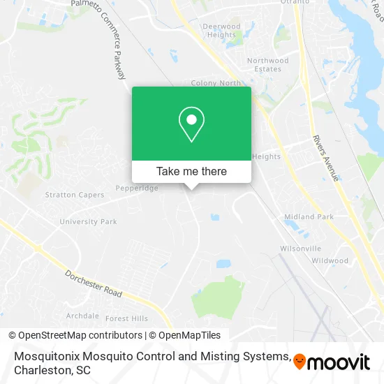 Mapa de Mosquitonix Mosquito Control and Misting Systems