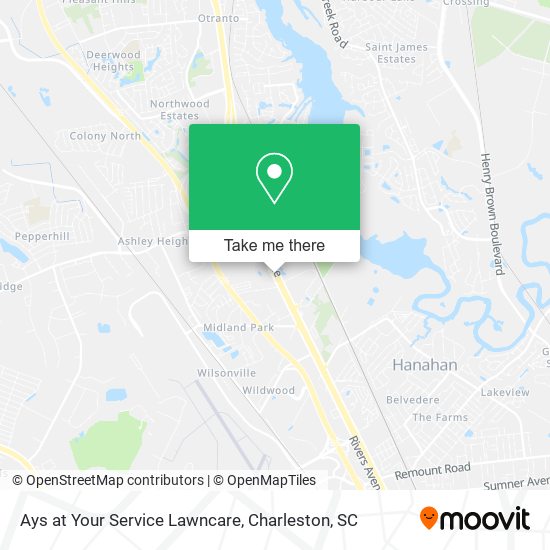 Ays at Your Service Lawncare map