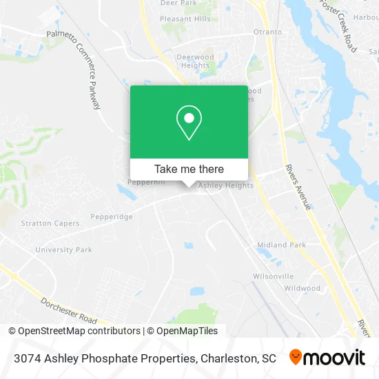 Mapa de 3074 Ashley Phosphate Properties
