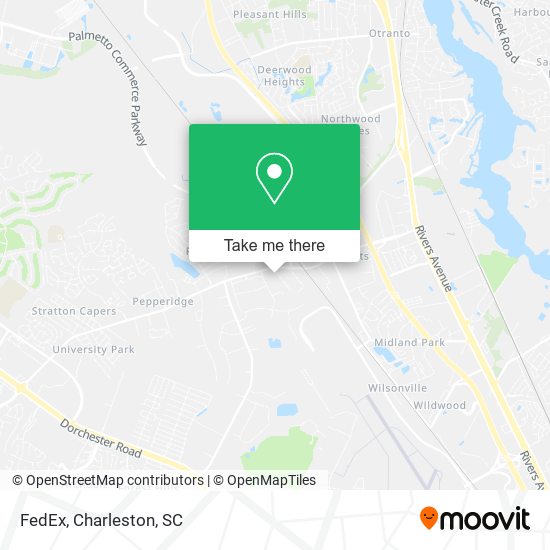 FedEx map