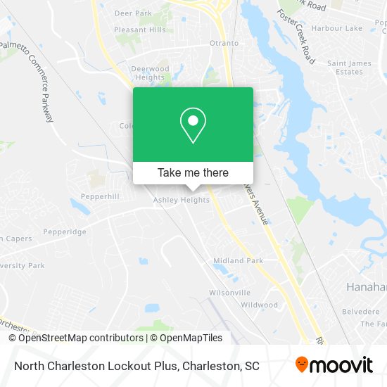 North Charleston Lockout Plus map