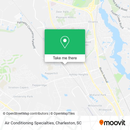 Air Conditioning Specialties map