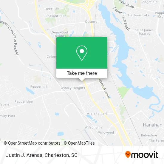 Justin J. Arenas map