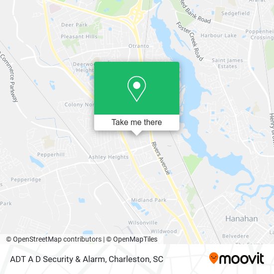 ADT A D Security & Alarm map