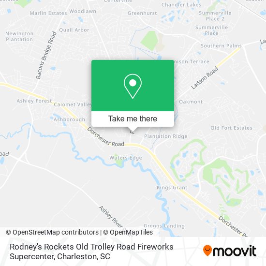 Rodney's Rockets Old Trolley Road Fireworks Supercenter map