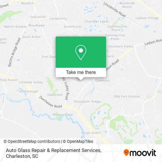 Auto Glass Repair & Replacement Services map