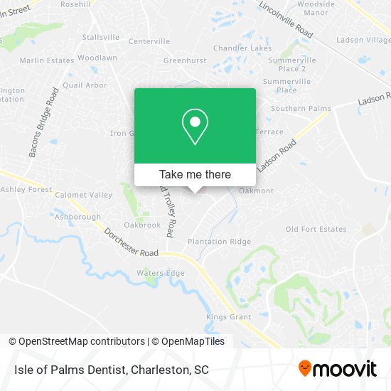 Isle of Palms Dentist map