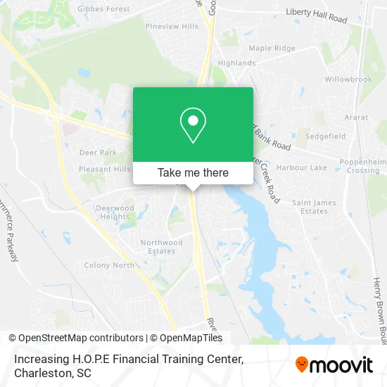 Increasing H.O.P.E Financial Training Center map