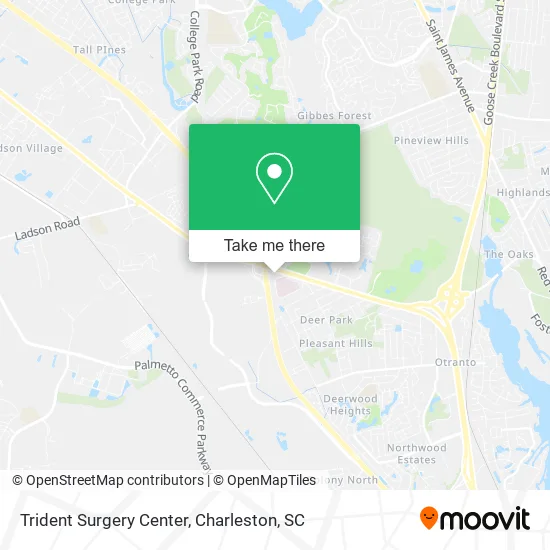 Mapa de Trident Surgery Center