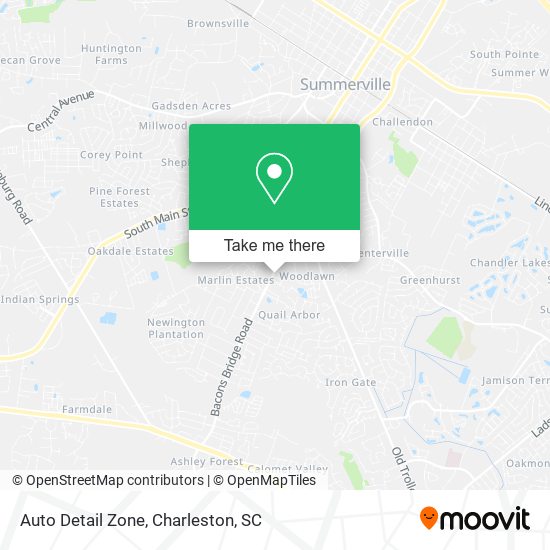 Auto Detail Zone map