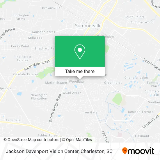 Jackson Davenport Vision Center map