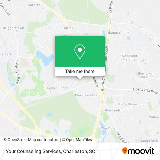 Your Counseling Services map