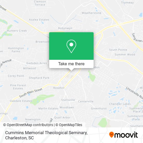 Mapa de Cummins Memorial Theological Seminary