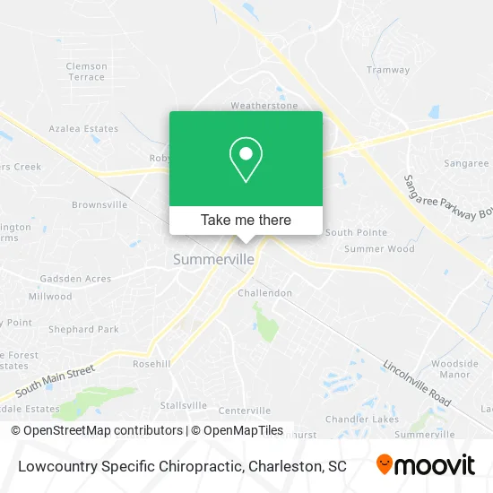 Mapa de Lowcountry Specific Chiropractic