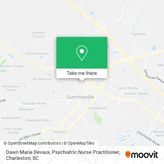 Dawn Marie Devaux, Psychiatric Nurse Practitioner map